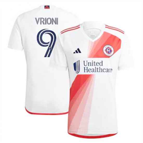 Men New England Revolution Giacomo Vrioni 2023 24 Away Replica White